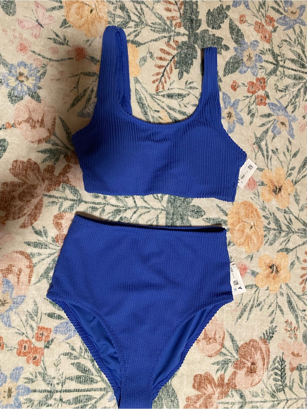 Old Navy Ribbed High Waisted Bikini Set
